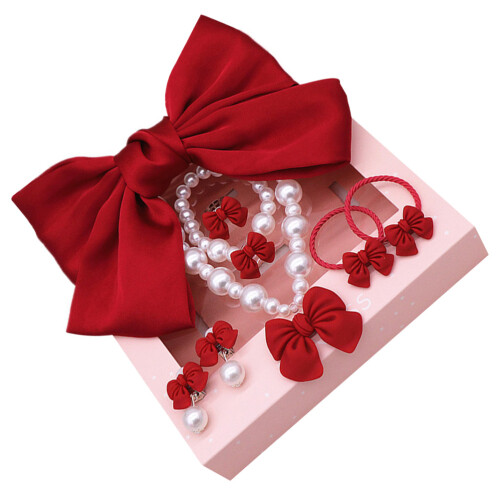 Set 7 Bambini Fermaglio Collana Anello
