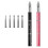 2 Pezzi Kit Manicure Penna Pittura 5 Testine Rosa+ 3