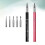2 Pezzi Kit Manicure Penna Pittura 5 Testine Rosa+ 7