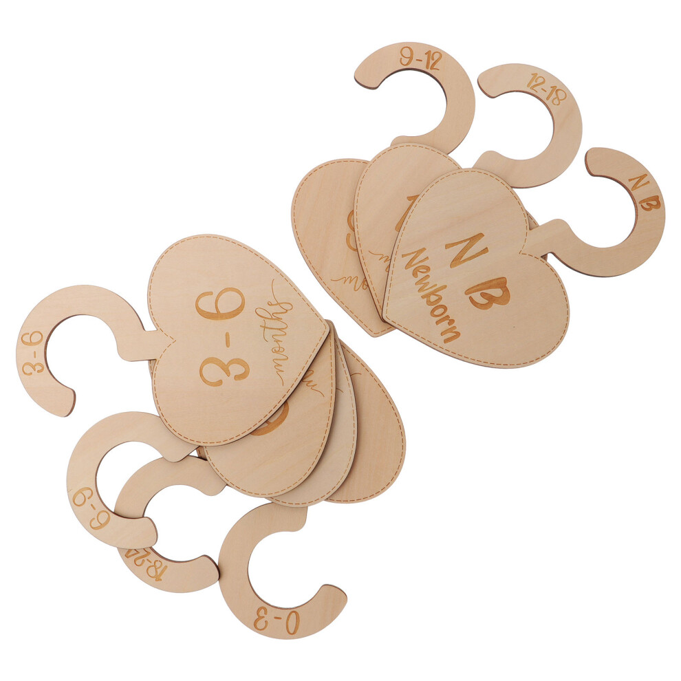 7 Sztuk Podzielonych PółEk Z NiemowląT, Wieszaki Ubranka-image