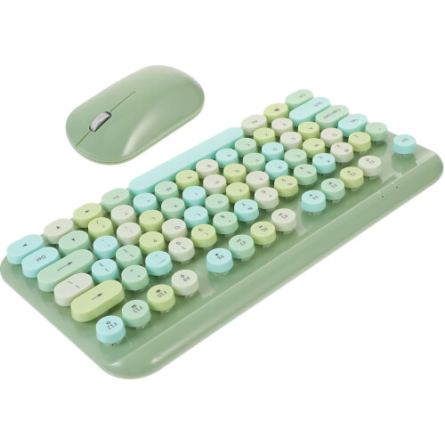 1Set Lightweight Wireless Keyboard Mouse for Laptop Computer Use