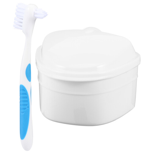 De Armazenamento Para Prótese Dentária Com Escova E Peneira
