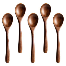 5Stk Holz Japanlöffel Mit Langem Griff Für Honig Dessert