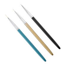 3 Stuks Nailart Schilderstift Fijne Punt ( , Zwart, )