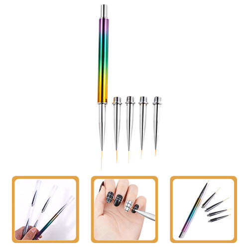 Set Per Nail Art Con Testine Ricambio Per Gel E Estensioni 2