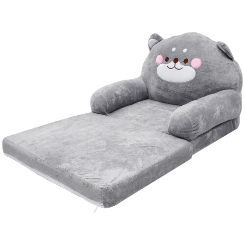 Sedia A Forma Per Bambini In Peluche Pieghevole