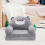 Sedia A Forma Per Bambini In Peluche Pieghevole 9