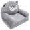 Sedia A Forma Per Bambini In Peluche Pieghevole 6
