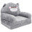 Sedia A Forma Per Bambini In Peluche Pieghevole 11