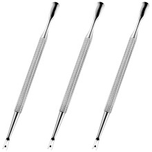 3Pcs Alicate Removedor De Cutícula E Empurrador De Pele