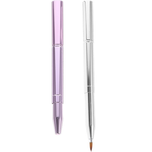 2Stk Double-Ended Lippenpinsel Einstellbar Tragbar Concealer- 1