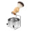 1Ensemble Kit Rasage Bol Et Brosse Bois Argenté 6