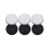 3Pcs Redonda Para Pincéis De Maquiagem Com Esponja 4