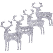 4Stück Besteckhalter Aus Für Weihnachtsfeier
