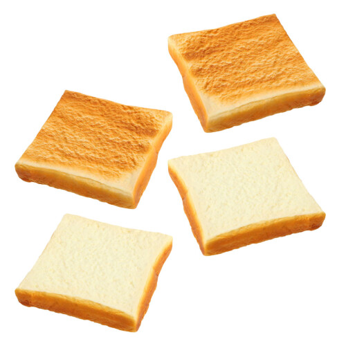 16 Peças Pão Artificial Torrada Simulação 2