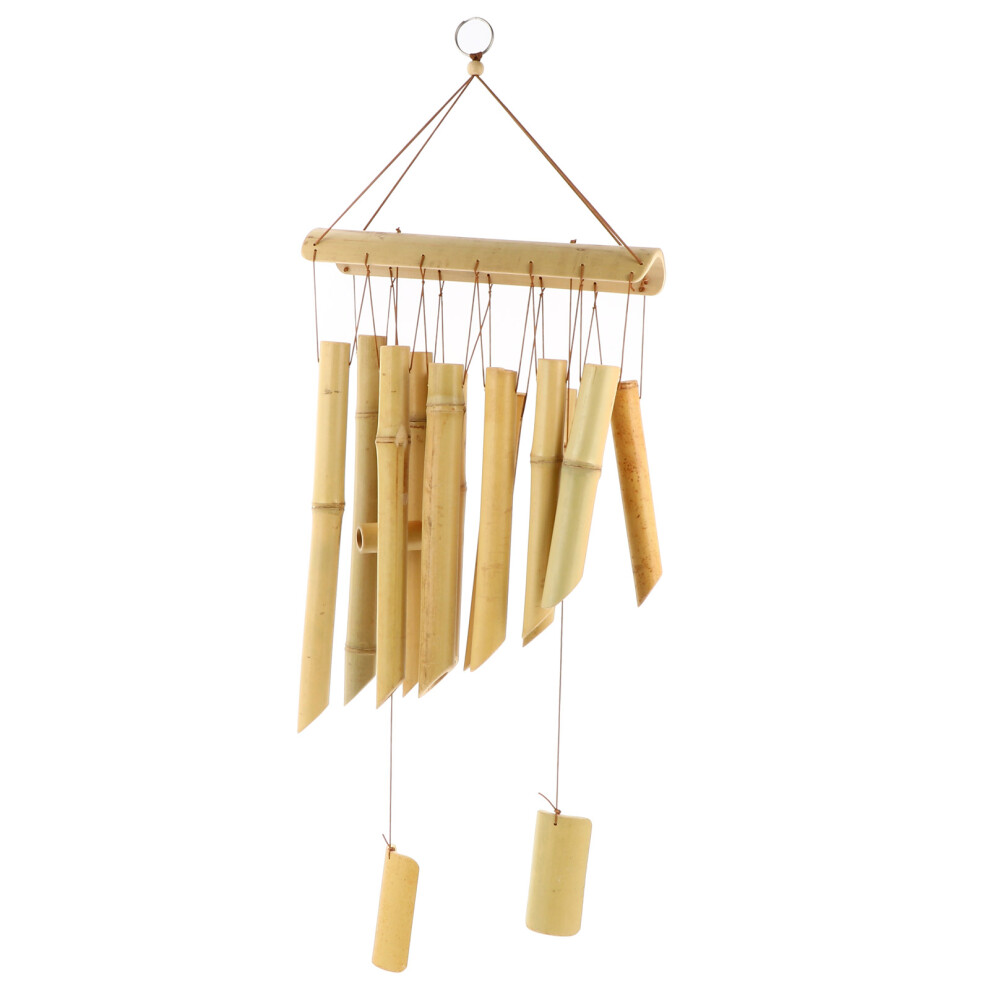 Wisiorek Dzwonek Wiatr Bambusowy Podwieszany Ogrodowy-image