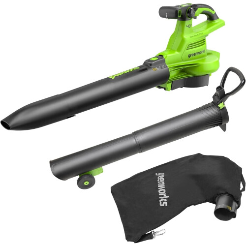 Greenworks 40V Leaf Blower / Leaf Vacuum 370 km/h - tool only 2