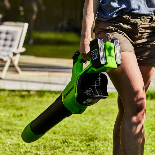 Greenworks 48V (24V x 2) Leaf Blower 217 km/h - 2x 2Ah Battery 2