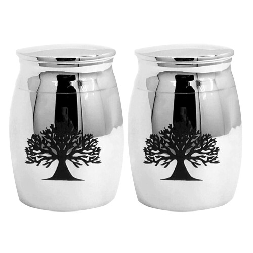 2 Aschenbecher Urne (Silber) 1