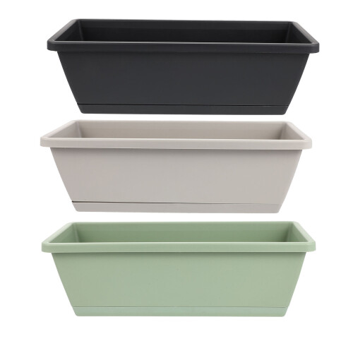 3 Groente Potten Plastic Pot 1