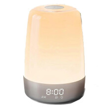 Sunrise Alarm Clock, Wake-Up Light Alarm Clock, 3 Ways Dimmable Modern Small Digital Bedside Lamp for Deep Sleepers