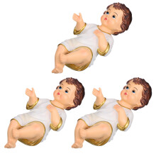 3 Stks Mini Jesus Beeldjes: Hars Voor Thuis Of Kerk