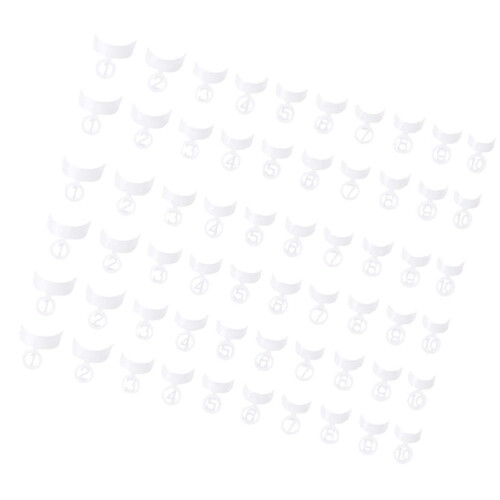 500 Unidades Placas De Unhas Falsas -Lua Para De Manicure