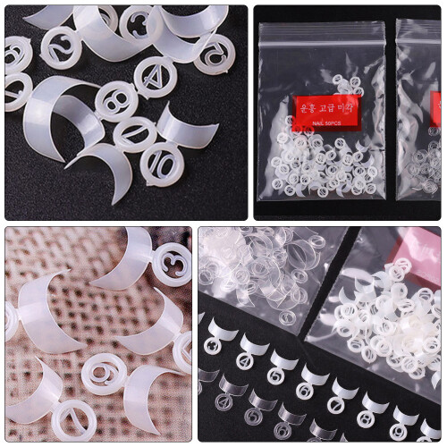 500 Unidades Placas De Unhas Falsas -Lua Para De Manicure 2