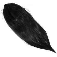 Straight Wig Frauen Mittelscheitel Echthaaroptik Haarteil