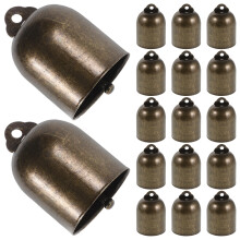 75 Bronze Windspiel Mini Glockenanhänger Für DIY
