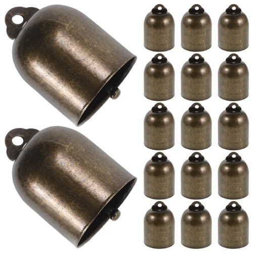 75 Bronze Windspiel Mini Glockenanhänger Für DIY