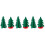 6 Unidades Enfeite Árvore Natal Simulada Decoração Escavada 4