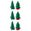 6 Unidades Enfeite Árvore Natal Simulada Decoração Escavada 8