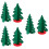 6 Unidades Enfeite Árvore Natal Simulada Decoração Escavada 7