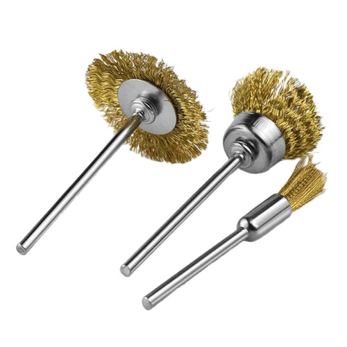 Mini brosses de polissage, tige de 2.35mm, ensemble de fer en