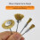 Mini brosses de polissage, tige de 2.35mm, ensemble de fer en 7