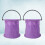 2 Pezzi Secchio Pieghevole per Lavaggio Acrilici (Viola) 10