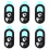 6 Pezzi Cartoon Scorrevole Per Webcam Laptop 6
