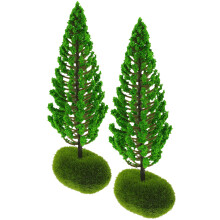 2 Unidades Árvores Miniatura Para Diorama DIY Decoração De Paisagem