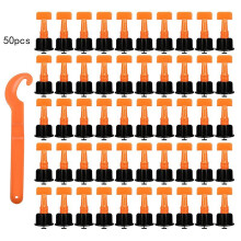 Kit d'outils de nivellement de carreaux de sol,-50 pièces
