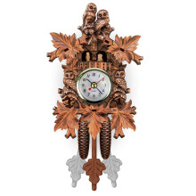 Wall Clock Small Cuckoo Clock Pendulum Quartz Model B Chalet Style 11 X 22 X 5 Cm For Living Room And Kids Bedroom
