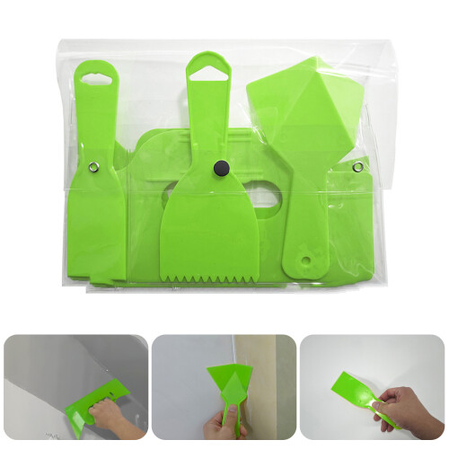 Ensemble de spatules à grattoir à mastic en plastique, outil 1
