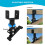Supports de Support de toit réglables pour Pergolas, Kit de 6