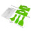 Ensemble de spatules à grattoir à mastic en plastique, outil 4