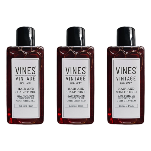 3 X Vines Vintage Eclipsol Plain Hair Tonic 200ml