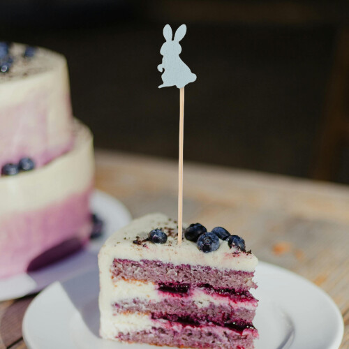 100 Easter Bunny Konijn Cocktail Prikjes Bamboe Fruitvorkjes 2