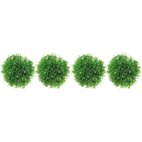 4 Kunstmatige Plant Topiaire Bollen Met Groene Bladeren 2