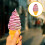 Eiswaffel Requisite Simulationseis Kalte Nachspeise Modell 7