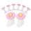 Separadores De Dedos Silicone Com Flor De Margarida Para Pedicuro 1