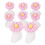 Separadores De Dedos Silicone Com Flor De Margarida Para Pedicuro 7